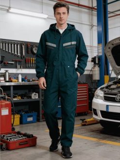 Men’s Hooded Mechanic Workwear Coverall